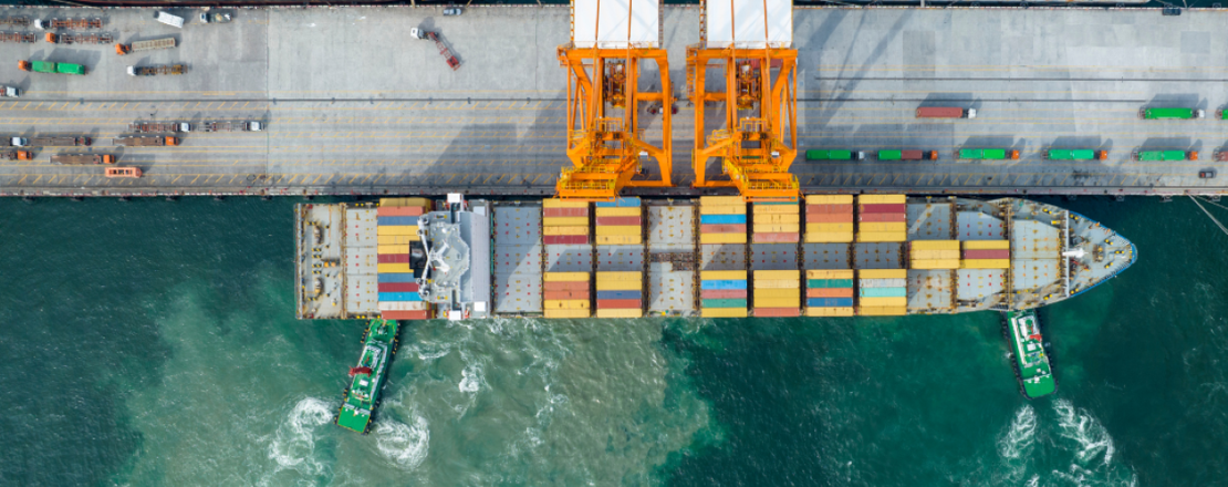 Aerial View Of Ship 1250X500