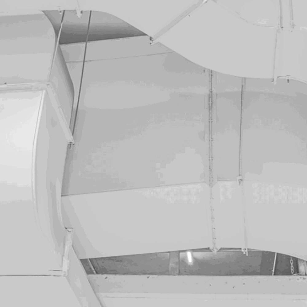 White Ventilation Shafts Landscape